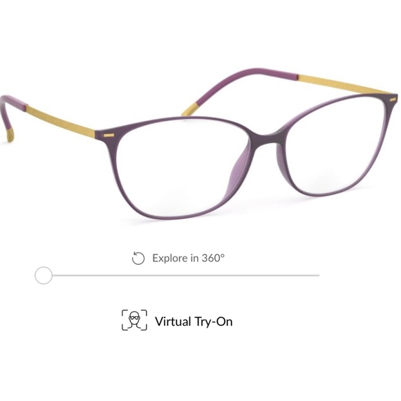 NIB Silhouette Urban Lite SPX 1590 75 4140 Blackberry Brass Frames - Picture 10 of 11